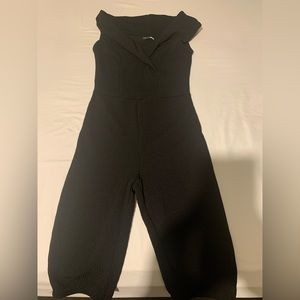 Size 2 Black Bodycon Off-Shoulder Romper